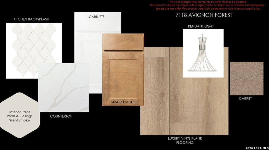 Sample of building materials used in homes in Crown Ridge Manor, San Antonio (Image 4).