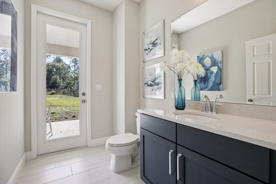 Representative furnished interior of a home built from the Palmer Executive by Risewell Homes in Bargrove Estates, Mount Dora (Image 32).