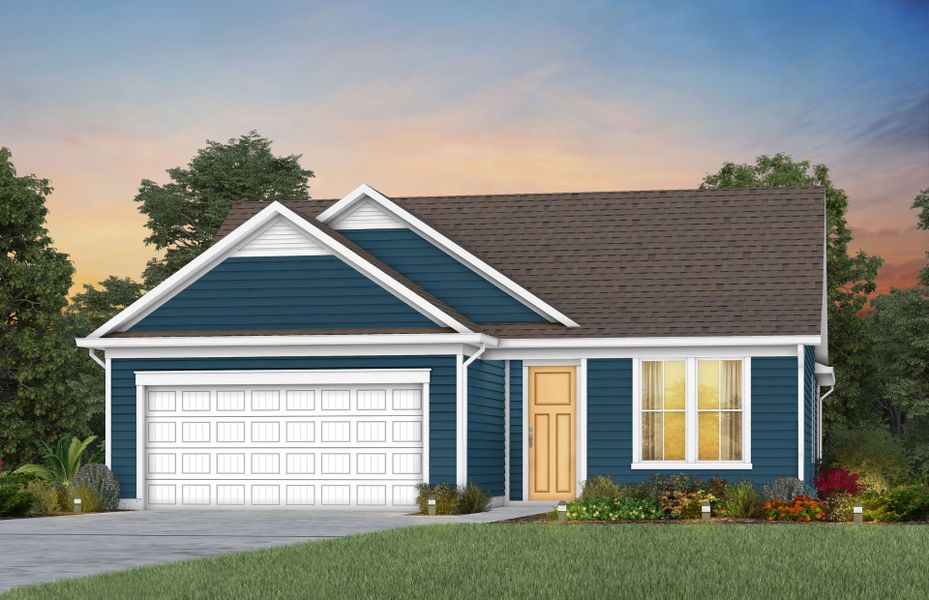 Front exterior of a new home in Del Webb Barton Village, Lebanon, TN, highlighting curb appeal (Image 24). Front exterior of a new home in Del Webb Barton Village, Lebanon, TN, highlighting curb appeal (Image 24).