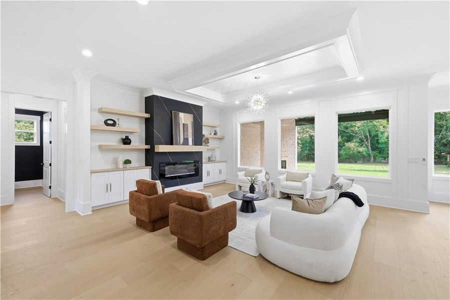 Furnished interior view inside a new home in , Monroe (Image 43).