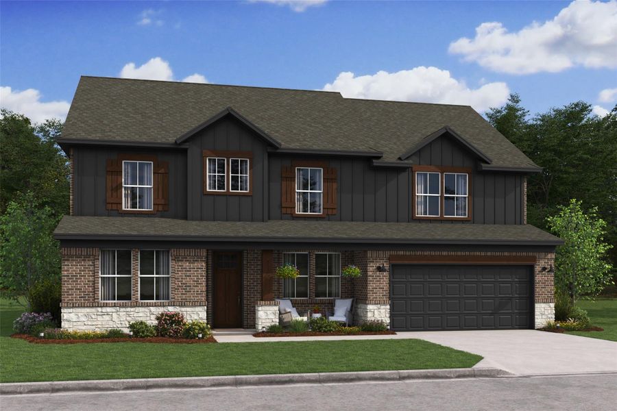 Stunning Malmo design by K. Hovnanian Homes in elevation RA built in Waverly Place. (*Artist rendering used for illustration purposes only.) Stunning Malmo design by K. Hovnanian Homes in elevation RA built in Waverly Place. (*Artist rendering used for illustration purposes only.)