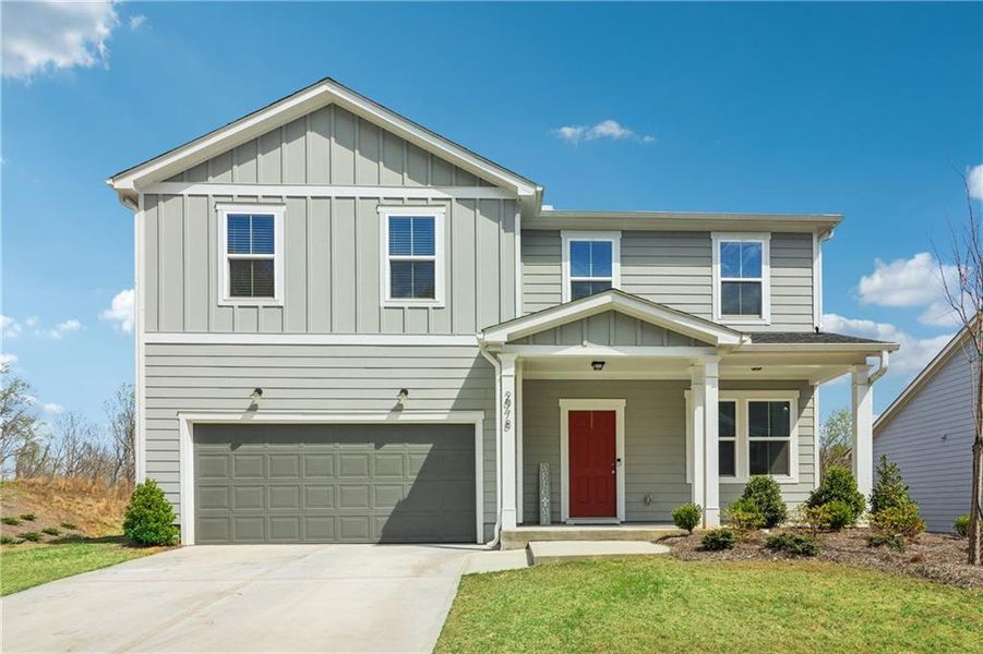 Front exterior of a new home in , Gainesville, GA, highlighting curb appeal (Image 27).