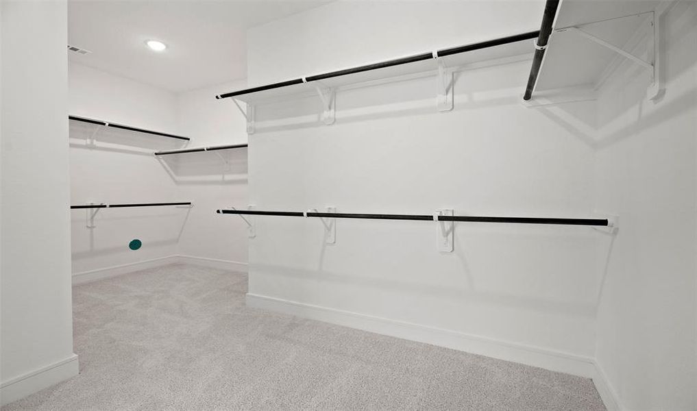 Huge primary walk-in closet (*Photo not of actual home and used for illustration purposes only.)