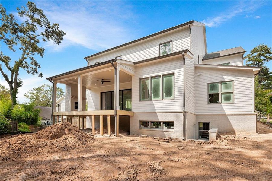 Front exterior of a new home in , Brookhaven, GA, highlighting curb appeal (Image 2). Front exterior of a new home in , Brookhaven, GA, highlighting curb appeal (Image 2).
