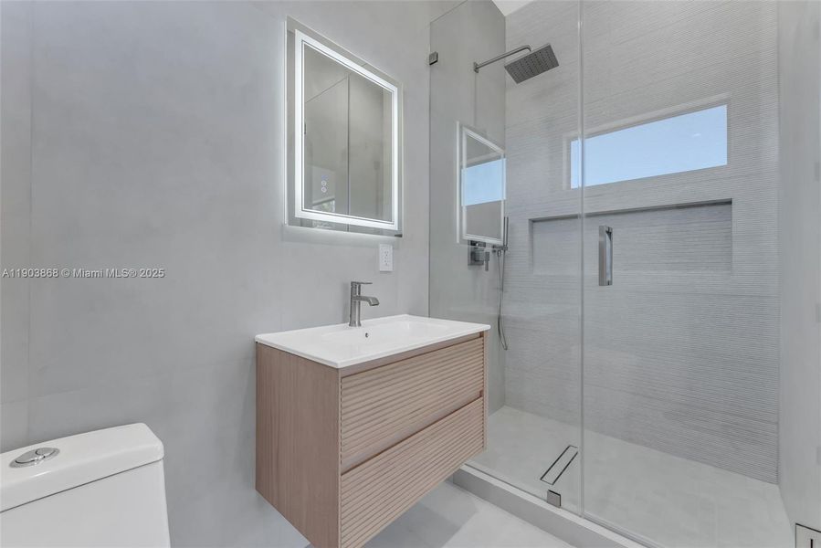 Furnished interior view inside a new home in , Miami Springs (Image 3).