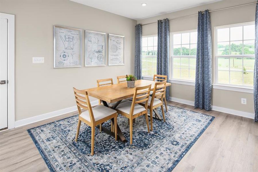 Representative furnished interior of a home built from the Ernest Hemingway by Ryan Homes in Fost, Moyock (Image 10).