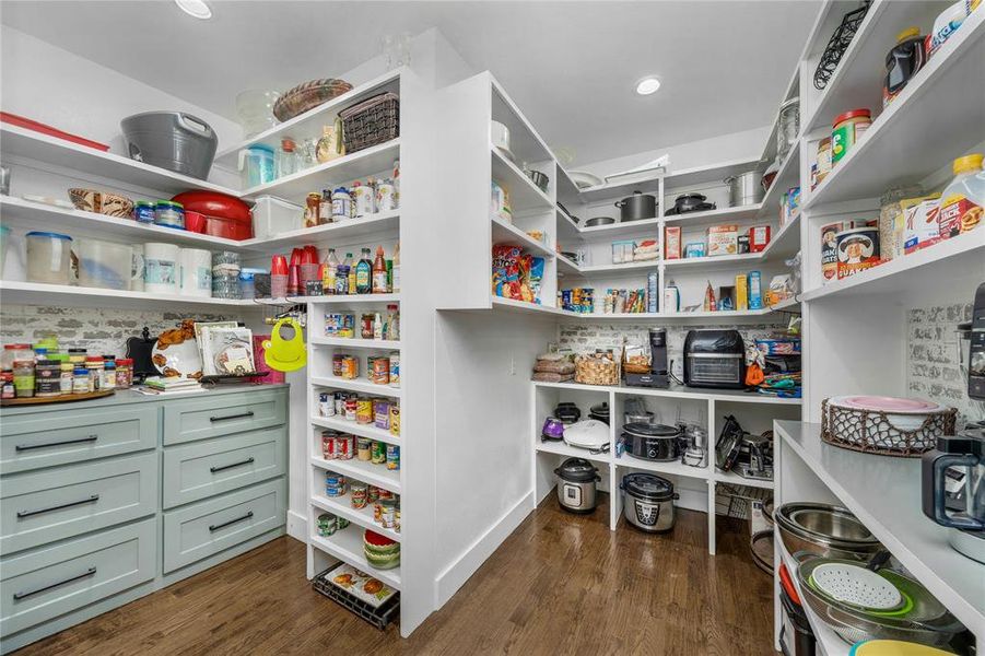 View of storage area