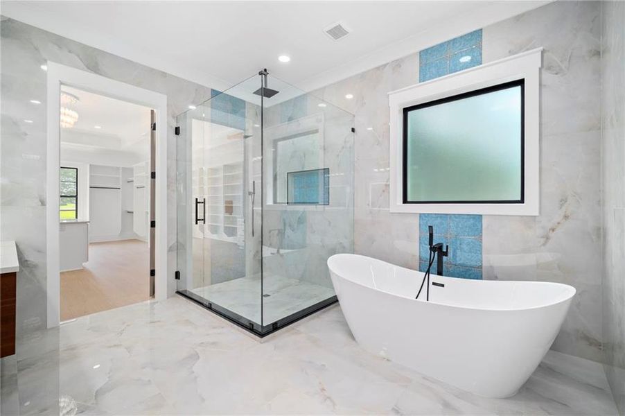 Furnished interior view inside a new home in , Suwanee (Image 63).