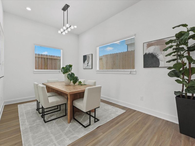 Furnished interior view inside a new home in , Houston (Image 23).