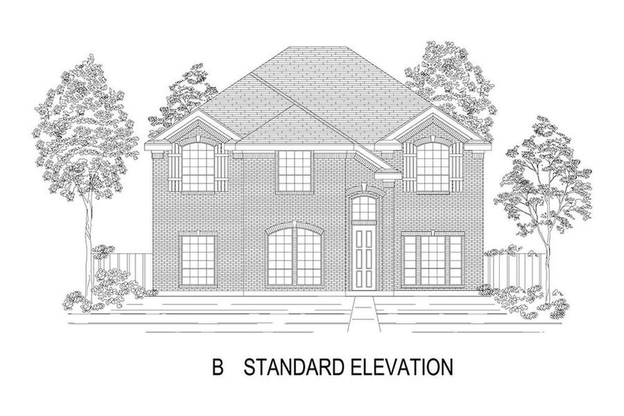 Representative rendering of the exterior for the Princeton 2R-CW by First Texas Homes (Image 6). Representative rendering of the exterior for the Princeton 2R-CW by First Texas Homes (Image 6).