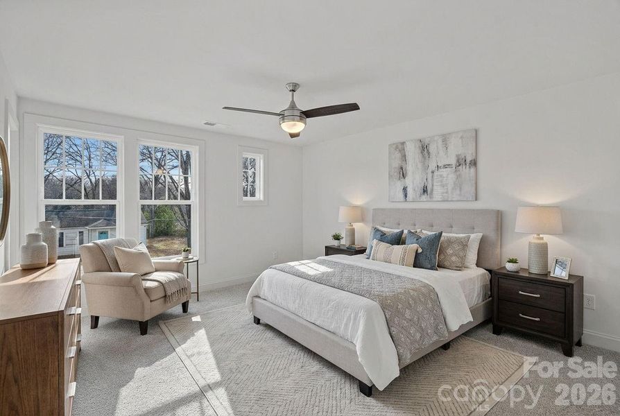 Furnished interior view inside a new home in , Charlotte (Image 8).