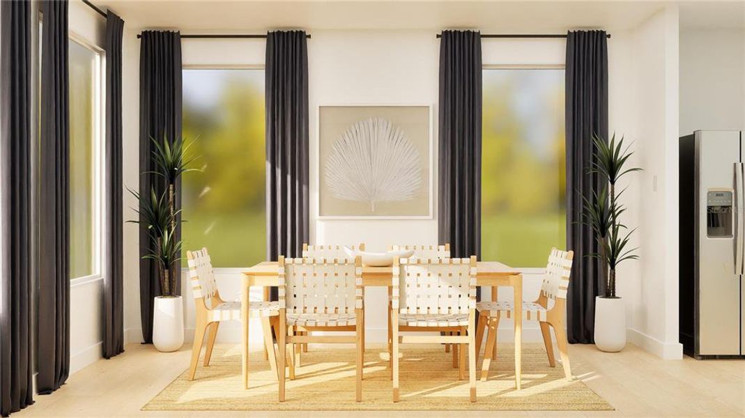 Furnished interior view inside a new home in Sanctuary at Wellness Ridge, Clermont (Image 3).