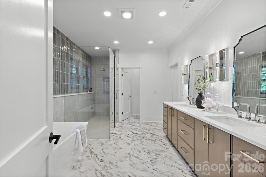 Furnished interior view inside a new home in , Charlotte (Image 33).
