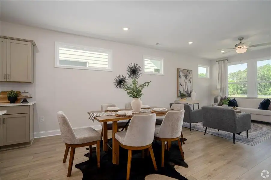 Furnished interior view inside a new home in , Cartersville (Image 8).