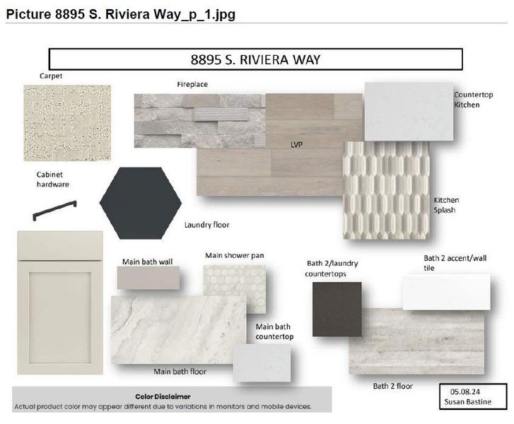 Representative photo of design selections for 8895 S Riviera Way