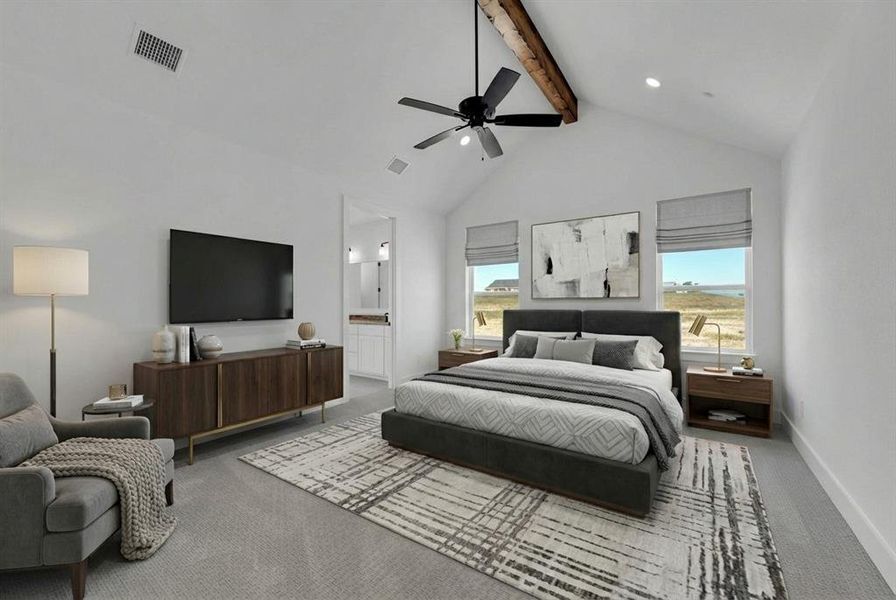 Furnished interior view inside a new home in , Waxahachie (Image 6).