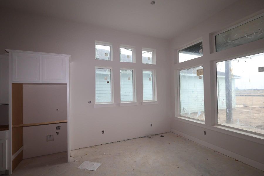 In-progress construction of a new home in Bridgeland Central: Emerald Heights - Enclave Row Collection, Cypress, TX (Image 7).