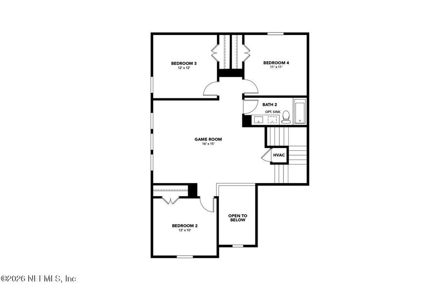 2D floor plan layout of this home in , Jacksonville, FL (Image 3).