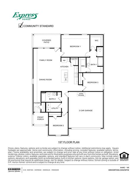 2D floor plan layout of this home in Stonewyck Farms, Ennis, TX (Image 3). 2D floor plan layout of this home in Stonewyck Farms, Ennis, TX (Image 3).