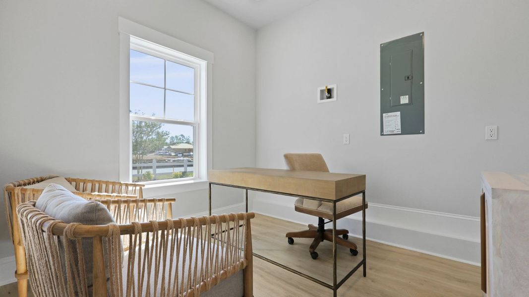Representative furnished interior of a home built from the CAMDEN by D.R. Horton in Berkeley Bay, Ridgeville (Image 22).
