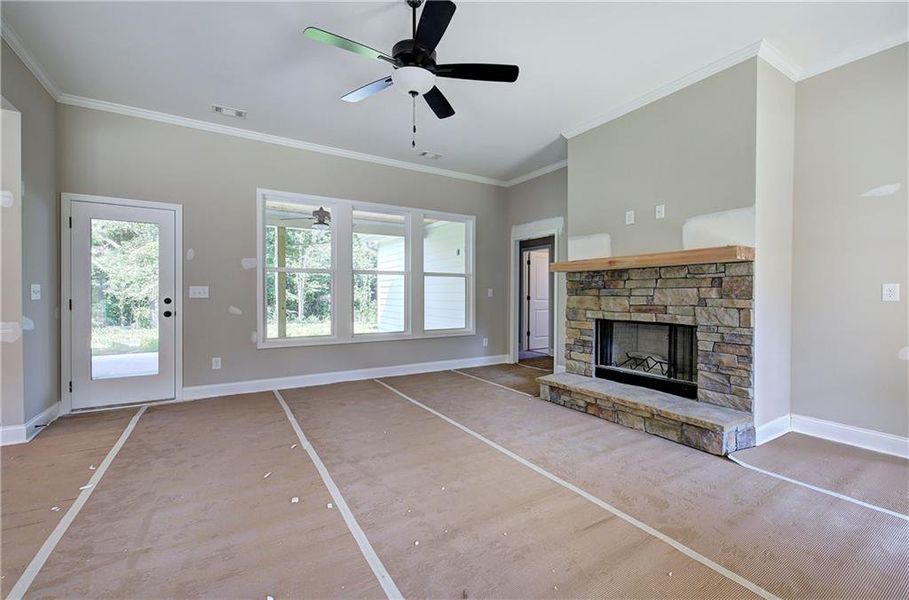 In-progress construction of a new home in , Dallas, GA (Image 27).