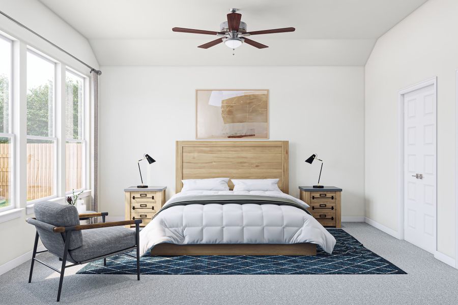 Representative furnished interior of a home built from the Fairfield by Tri Pointe Homes in Lagos Reserve, Manor (Image 12).