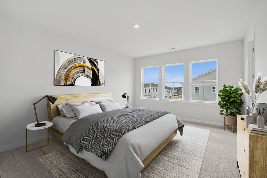 Representative furnished interior of a home built from the Nola by Tri Pointe Homes in Mews at Holding Village, Wake Forest (Image 8).