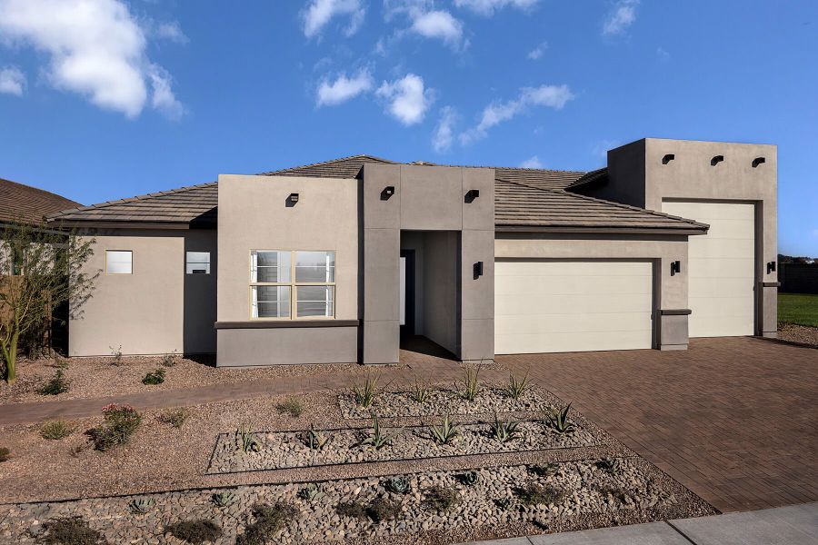 Representative exterior photo of a completed home built from the Lilac by Mattamy Homes in White Tank Vistas, Waddell, AZ (Image 24).