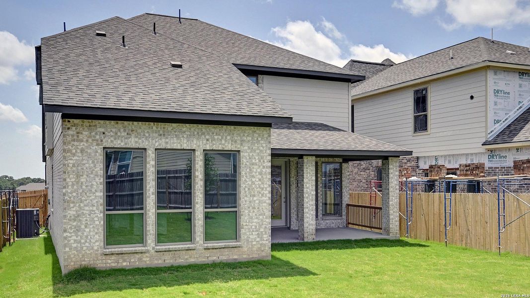 Exterior details and patio area of a home in Kallison Ranch, San Antonio (Image 4).