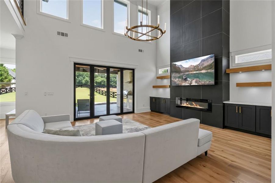 Furnished interior view inside a new home in , Braselton (Image 40).