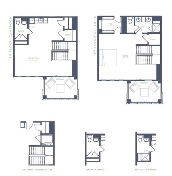 2D floor plan layout for the Monterey 3 by Grenadier Homes in The Tribute, The Colony, TX (Image 5). 2D floor plan layout for the Monterey 3 by Grenadier Homes in The Tribute, The Colony, TX (Image 5).