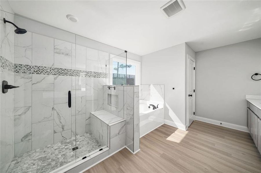 Furnished interior view inside a new home in , Dallas (Image 39).