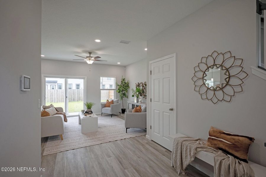 Furnished interior view inside a new home in , Jacksonville (Image 4). Furnished interior view inside a new home in , Jacksonville (Image 4).