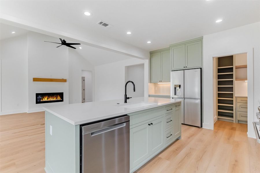 Furnished interior view inside a new home in , Cottonwood Shores (Image 15).
