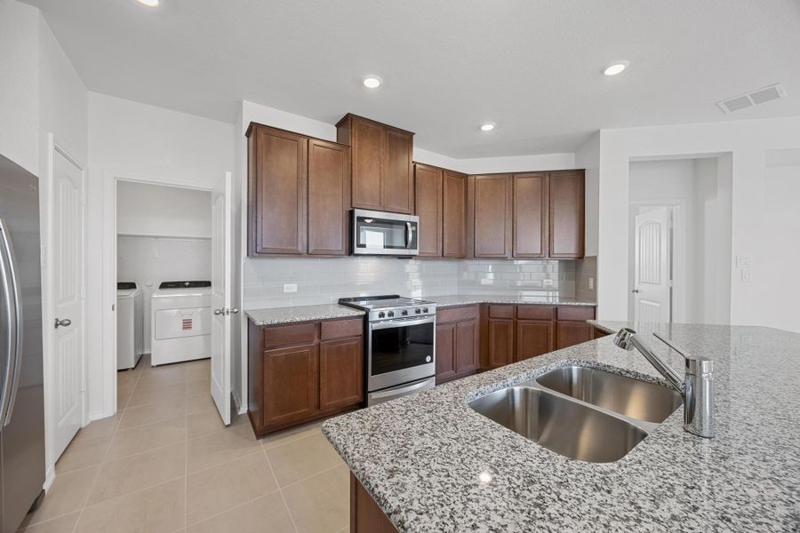 Furnished interior view inside a new home in Overlook Ranch, Georgetown (Image 13). Furnished interior view inside a new home in Overlook Ranch, Georgetown (Image 13).