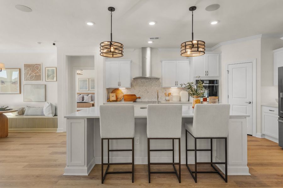 Representative furnished interior of a home built from the The Seashore Multigen by Chesapeake Homes in Coastal Club of the Carolinas, Calabash (Image 8).