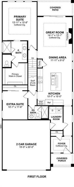 2D floor plan layout of this home in Heath Golf & Yacht Villas, Heath, TX (Image 2). 2D floor plan layout of this home in Heath Golf & Yacht Villas, Heath, TX (Image 2).