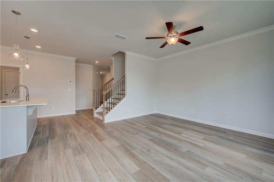 Spacious, unfurnished interior of a new home in Langley Overlook, Loganville (Image 16). Spacious, unfurnished interior of a new home in Langley Overlook, Loganville (Image 16).