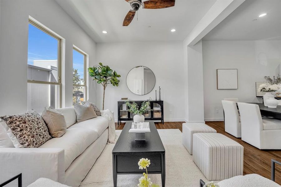 Furnished interior view inside a new home in , Dallas (Image 5). Furnished interior view inside a new home in , Dallas (Image 5).