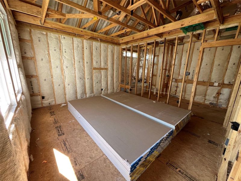 In-progress construction of a new home in The Cottages at Lariat, Liberty Hill, TX (Image 14).