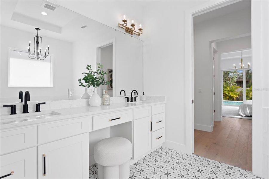 Furnished interior view inside a new home in , Sarasota (Image 43).