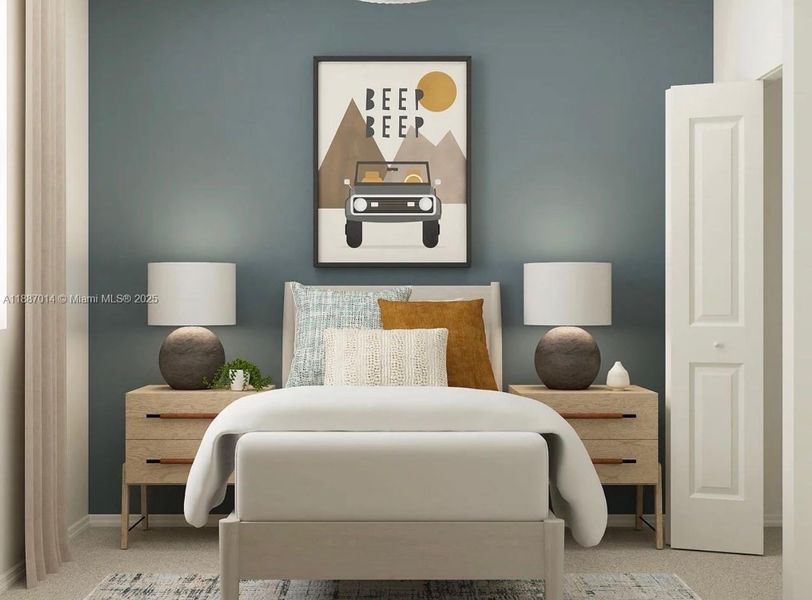 Furnished interior view inside a new home in , Miami (Image 6). Furnished interior view inside a new home in , Miami (Image 6).