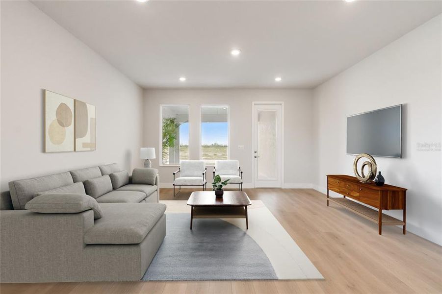 Furnished interior view inside a new home in Vistera of Venice – Cottage Series, Nokomis (Image 8).