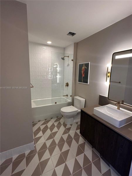 Furnished interior view inside a new home in , Miami (Image 18).