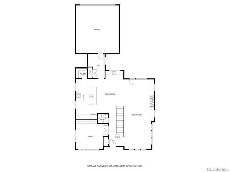 2D floor plan layout of this home in , Denver, CO (Image 25).