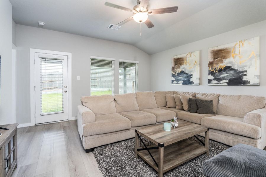 Furnished interior view inside a new home in Pine Lake Cove - Traditional Series, Montgomery (Image 10).