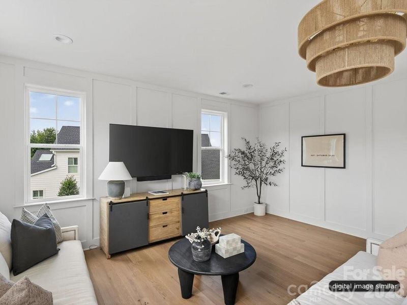 Furnished interior view inside a new home in , Charlotte (Image 16).