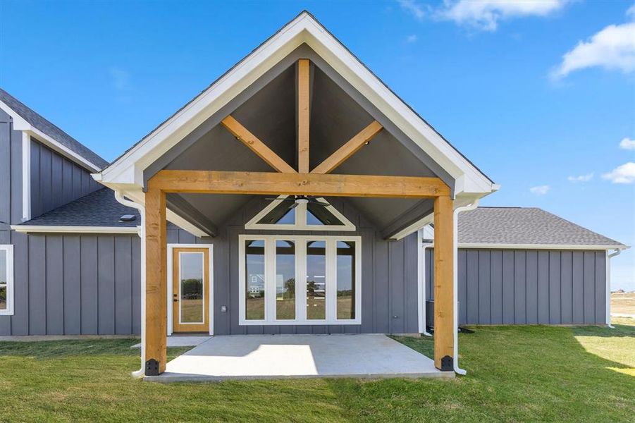 Exterior details and patio area of a home in , Whitesboro (Image 4). Exterior details and patio area of a home in , Whitesboro (Image 4).