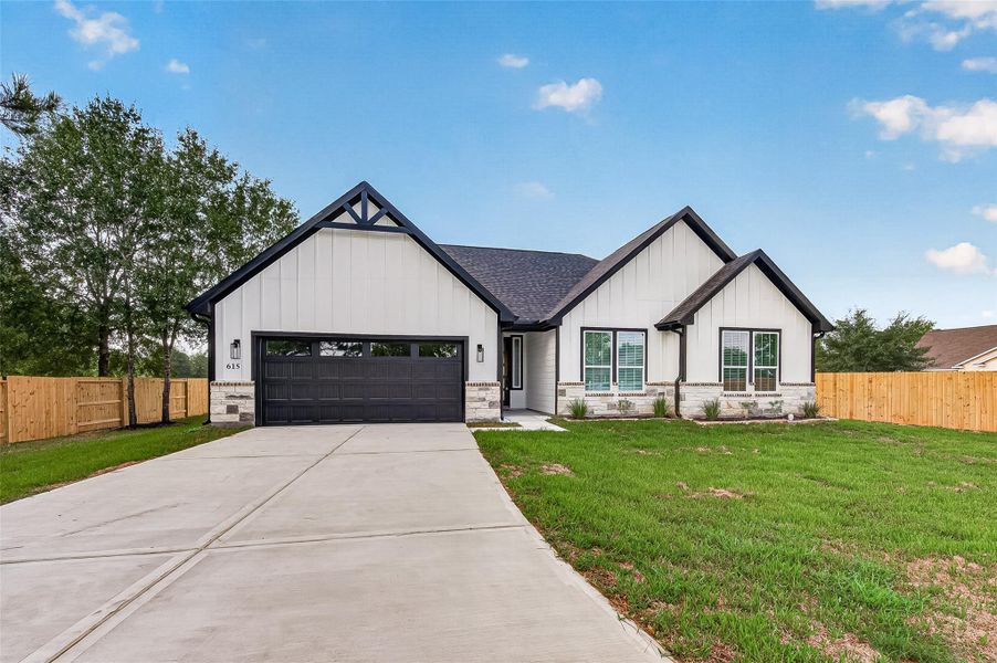 Front exterior of a new home in , Prairie View, TX, highlighting curb appeal (Image 27). Front exterior of a new home in , Prairie View, TX, highlighting curb appeal (Image 27).