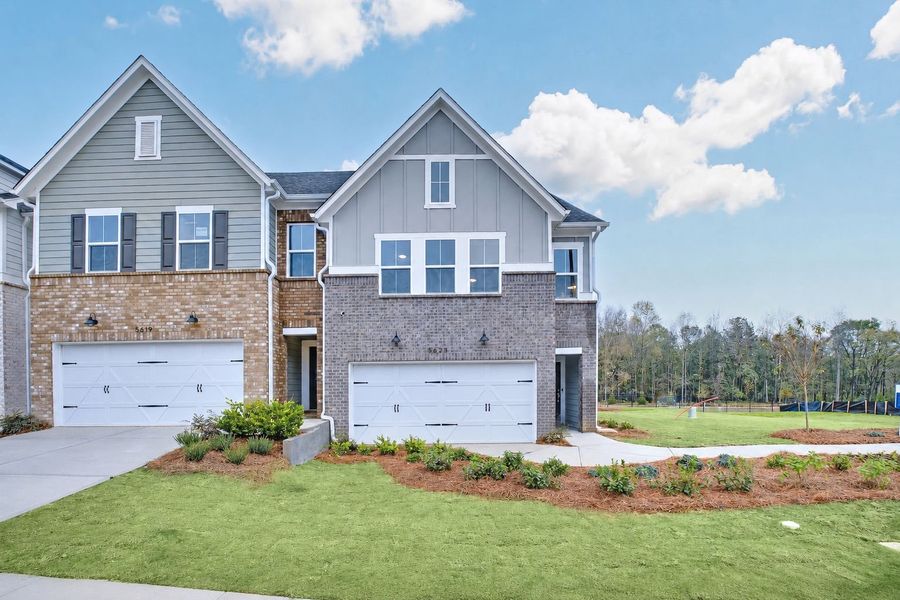Representative exterior photo of a completed home built from the Cooper by Pulte Homes in Adler Springs, Powder Springs, GA (Image 21). Representative exterior photo of a completed home built from the Cooper by Pulte Homes in Adler Springs, Powder Springs, GA (Image 21).